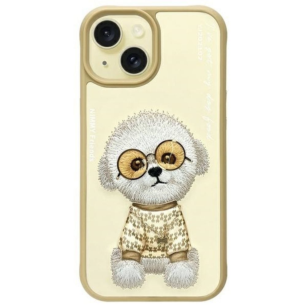 Nimmy Glasses Cool iPhone 15 -suojakuori - beige