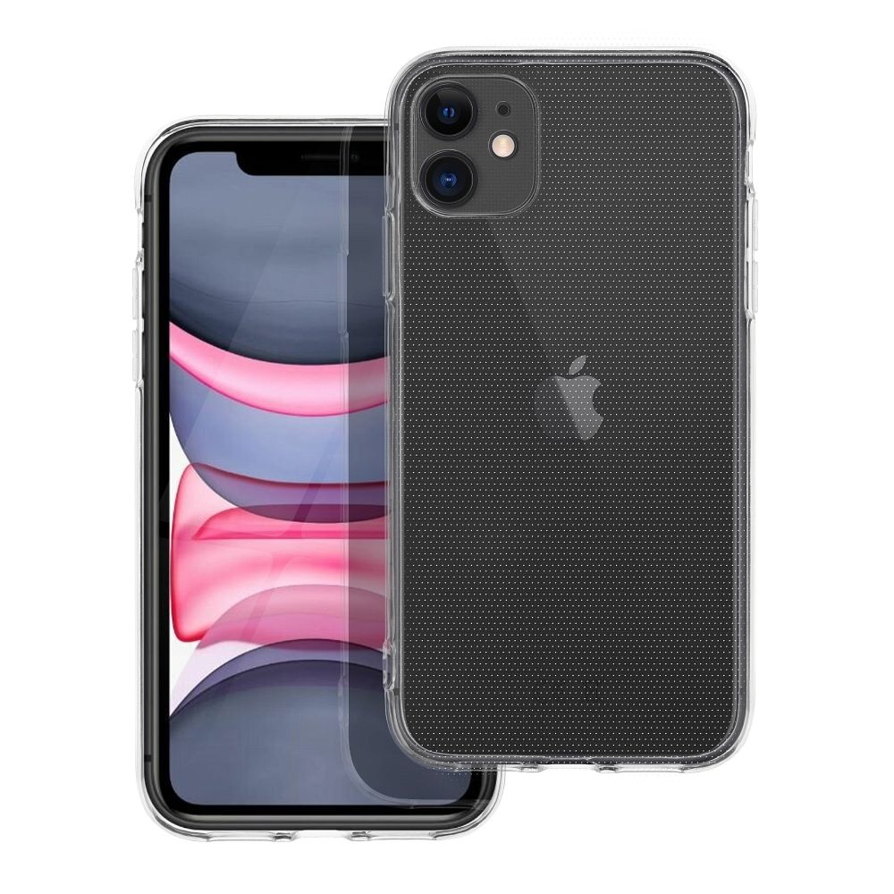 Läpinäkyvä Suojakuori iPhone 11:lle 2 mm (kameransuoja)