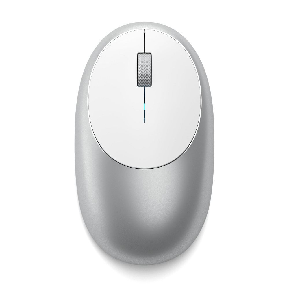 Langaton hiiri Satechi 1200 dpi bluetooth M1 hopeinen