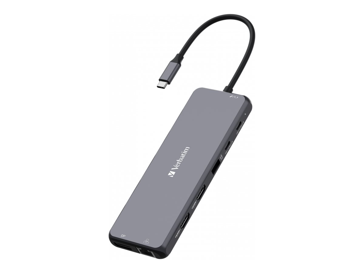 VERBATIM USB-C Pro Multiport -keskitin 13 porttia
