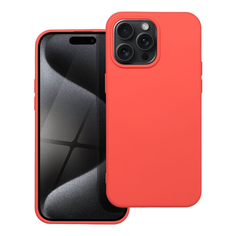 Silikoninen Suojakuori iPhone 15 PRO MAX:lle persikka