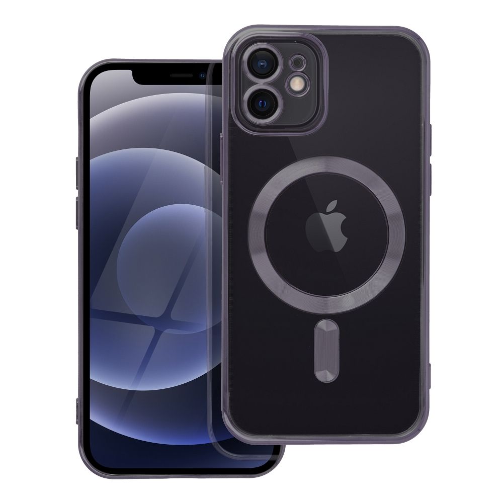 Suojakuori iPhone 12:lle Electro Mag Cover yhteensopiva MagSafe-version kanssa musta
