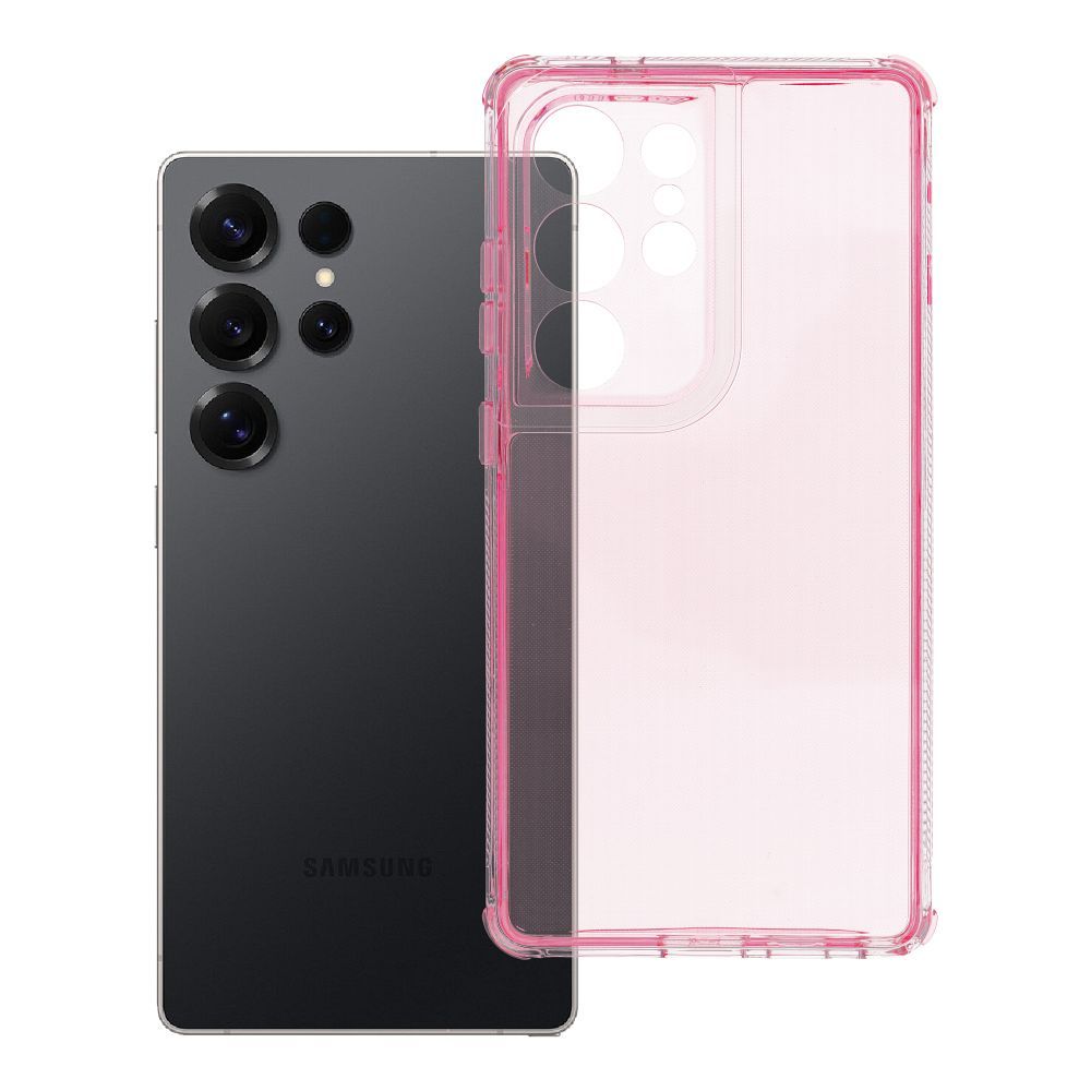 Suojakuori Samsung S25 ULTRA:lle Matrix Clear vaaleanpunainen