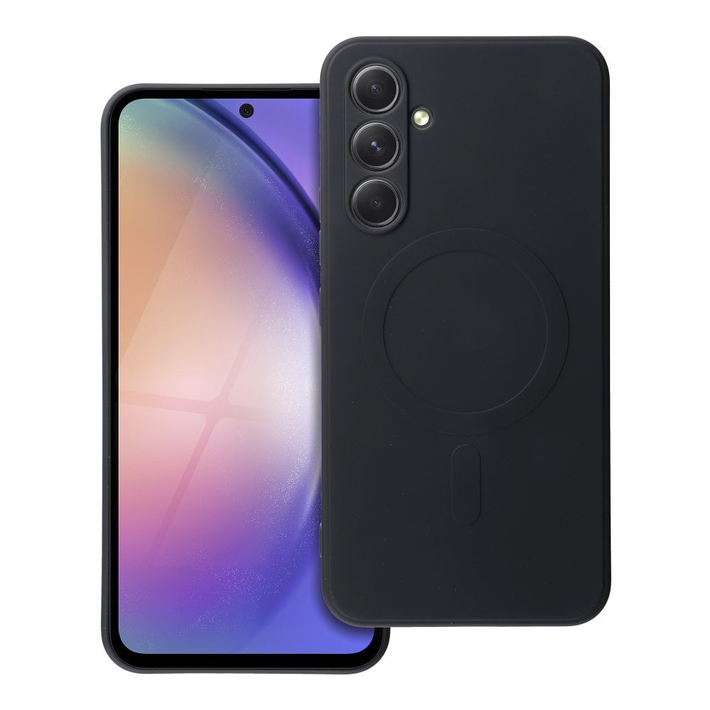 SILICONE MAG COVER puhelinkuori, magneettiyhteensopiva, Samsung A54 musta