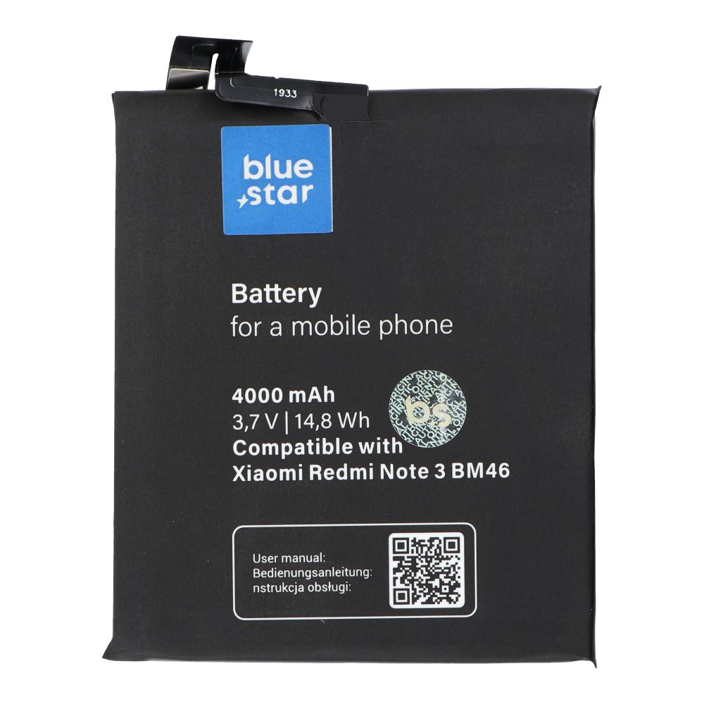 Akku Xiaomi Redmi Note 3:lle (BM46) 4000 mAh Blue Star