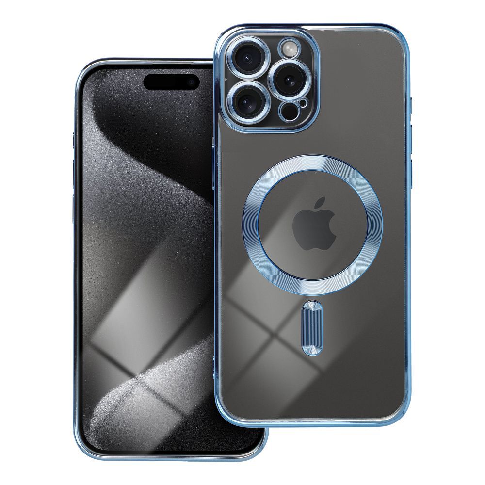 Electro Mag Suojakuori iPhone 15 PRO MAX:lle yhteensopiva MagSafen kanssa sininen