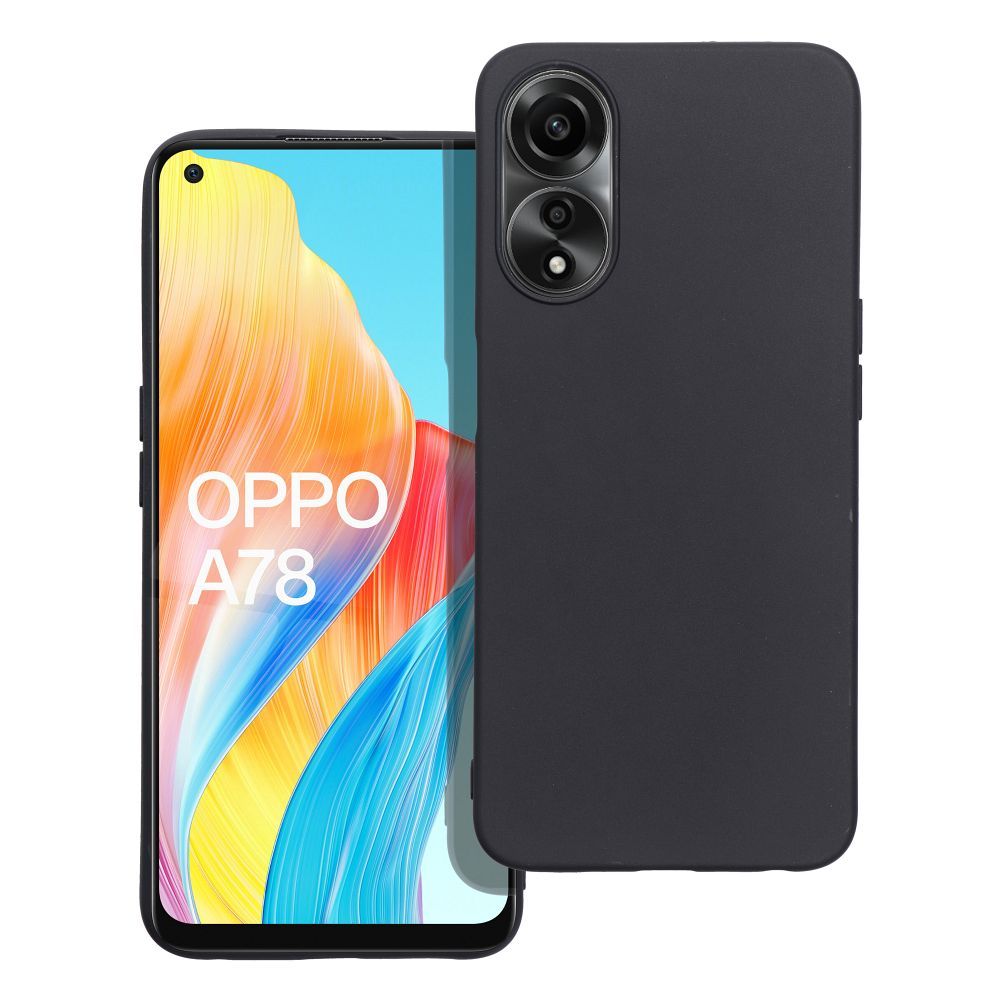 Matta musta Suojakuori Oppo A78 5G:lle