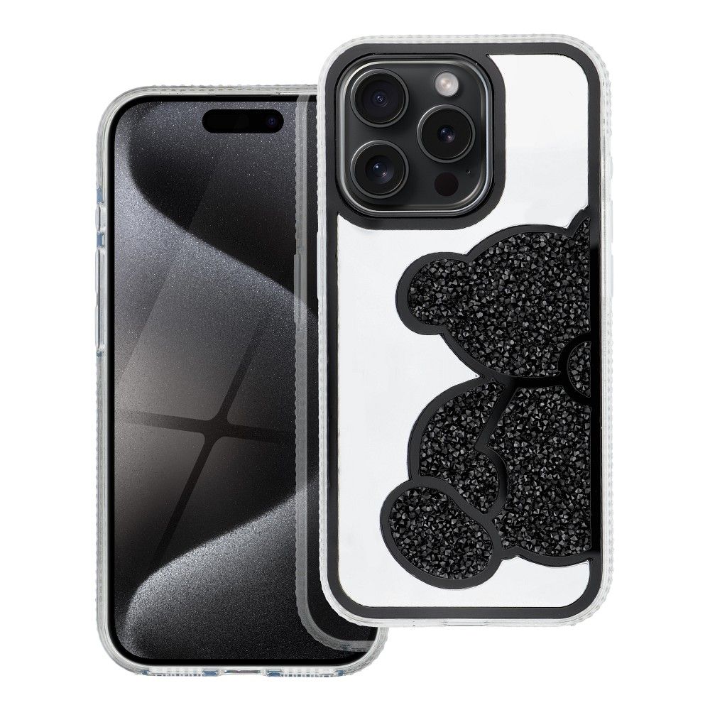 Teddy Bear Suojakuori iPhone 11:lle musta