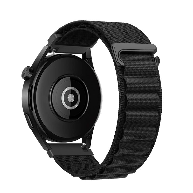 Hihna Samsung Galaxy Watch:lle Forcell F-Design FS05 polyester kuitusolki 22 mm musta
