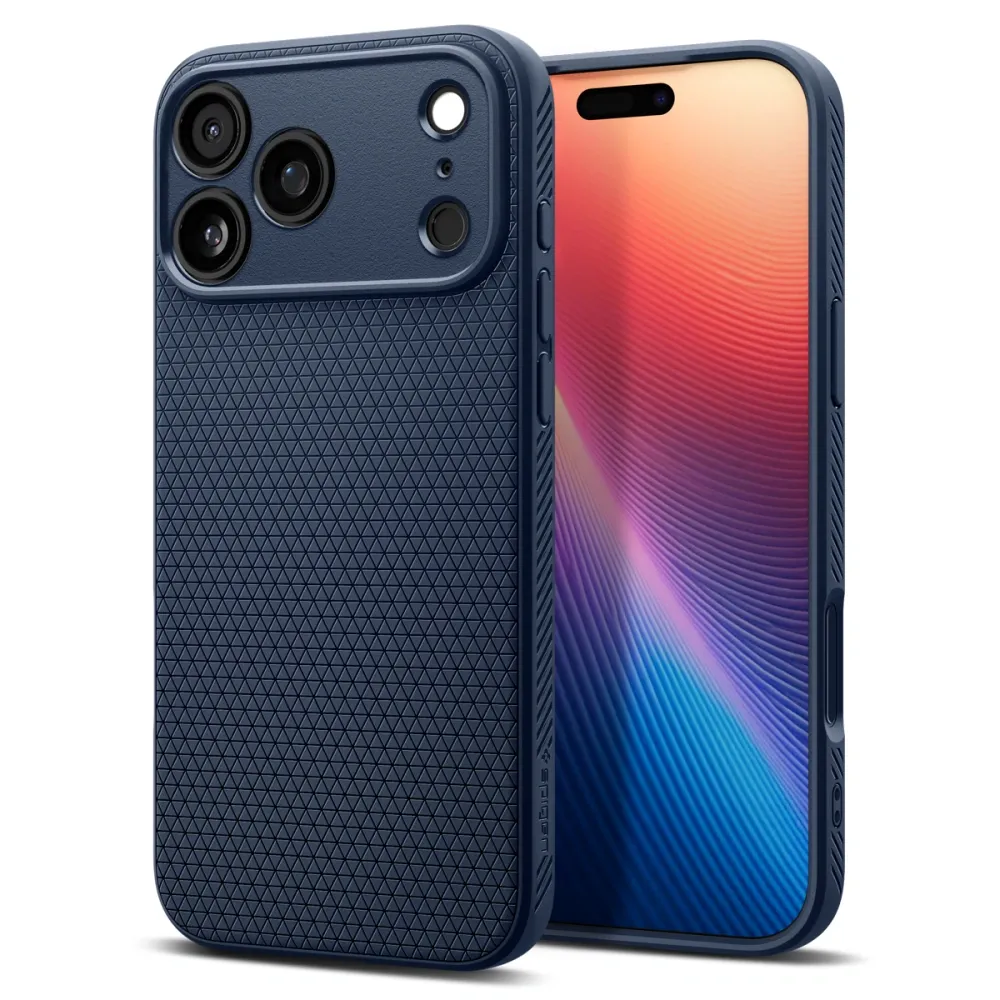 Spigen Liquid Air Suojakuori iPhone 17 Pro:lle - sininen