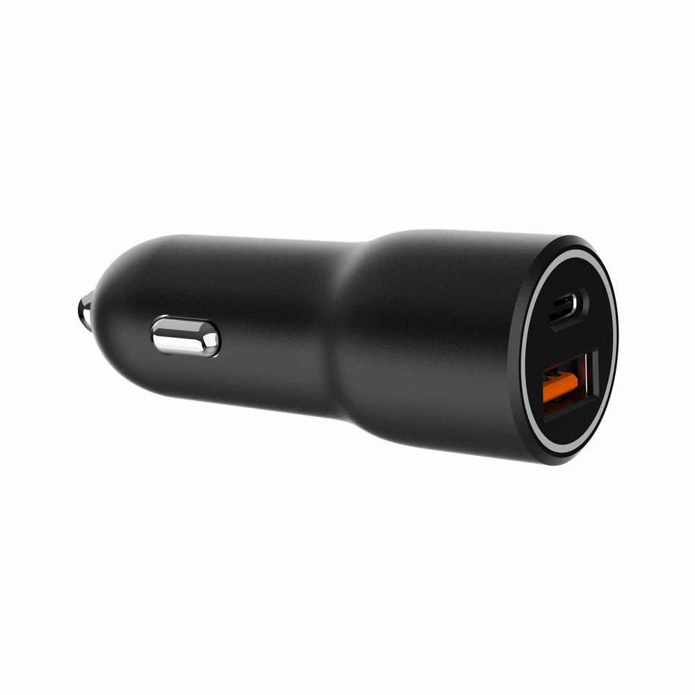 GEMBIRD USB-autolaturi 2-porttinen TA-UC-AC2PDQC38-CAR-01