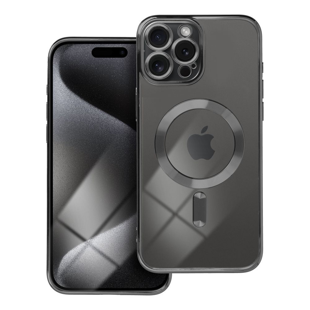 Suojakuori iPhone 15 PRO MAX:lle Electro Mag Cover yhteensopiva MagSafe-version kanssa musta
