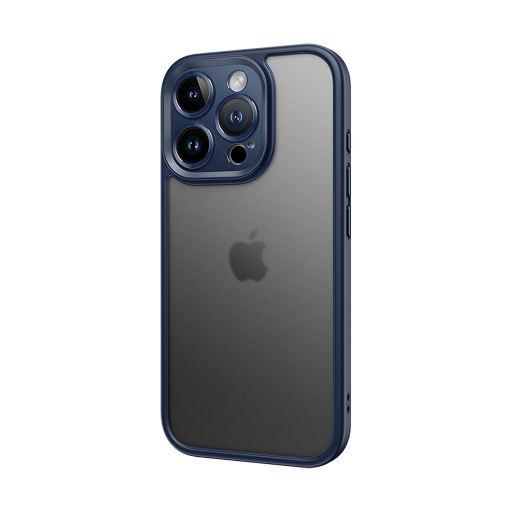 Rock Guard Touch Matte Series Suojakuori iPhone 16 Pro Max:lle sininen