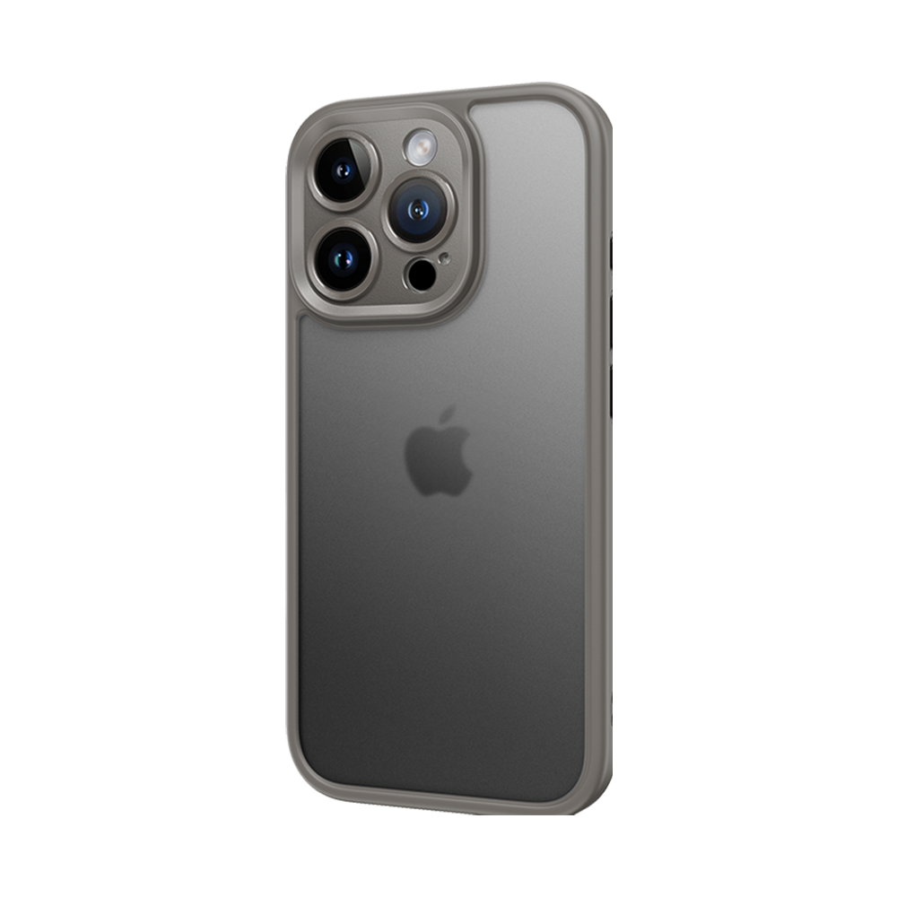 Rock Guard Touch Matte Series Suojakuori iPhone 16 Pro Max:lle harmaa