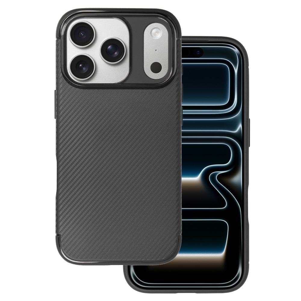 Tel Protect Carbon Elite Suojakuori iPhone 17 Pro Max -lle - musta
