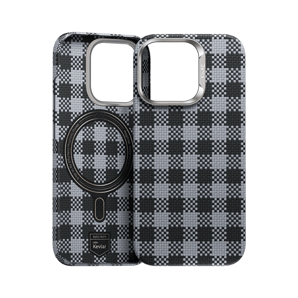 Benks Magneettinen Armor Vichy Kevlar Suojakuori (BF66) iPhone 16 Pro Max:lle musta