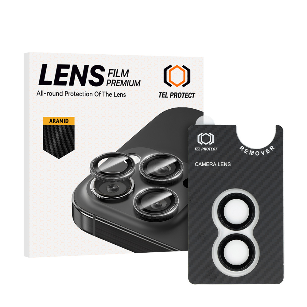 Tempered glass Tel Protect 3D Lens Aramid Series on camera for Iphone 17 (lens 2 pieces)