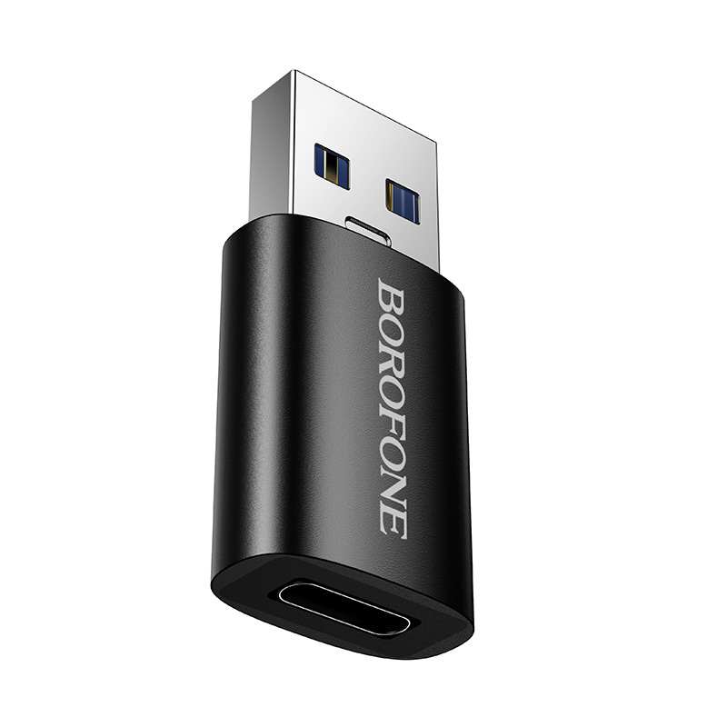 Borofone BV26B Sovitin USB:sta Type-C - musta