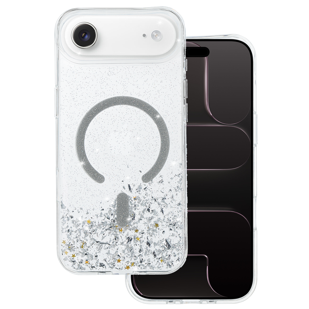 Tel Protect Moonlite Magsafe -suojakuori iPhone 17 Air:lle hopeinen kirkas