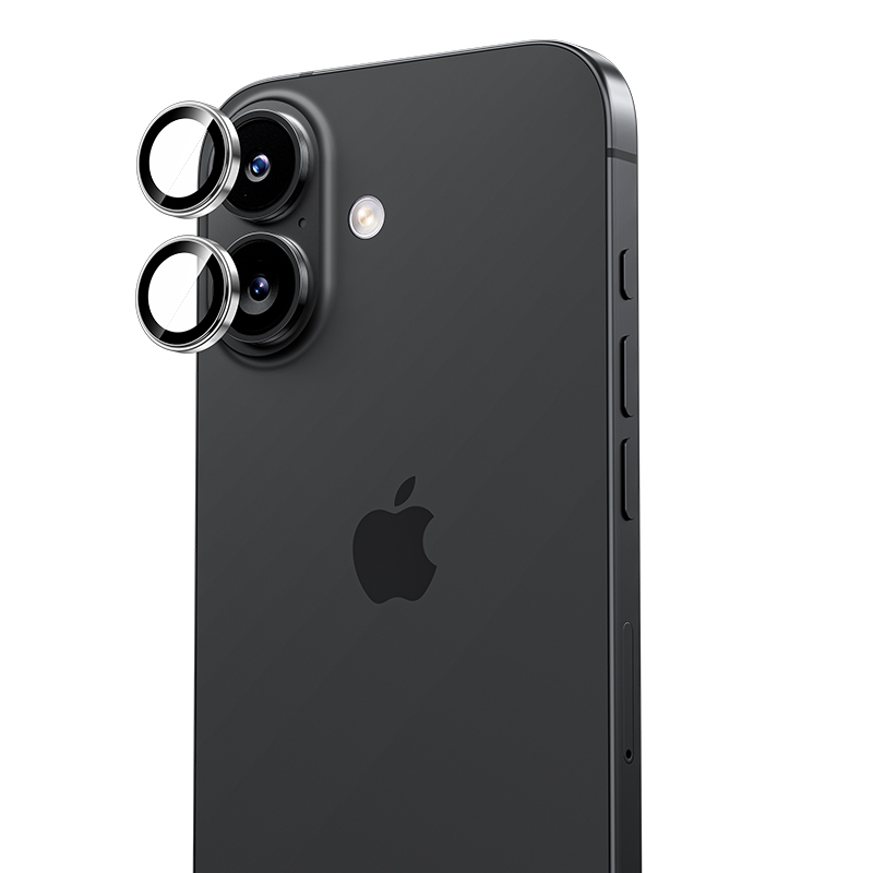 Benks Tempered glass Glass Warrior Metal Lens Protector on camera for Iphone 17 (lens 2 pieces) black