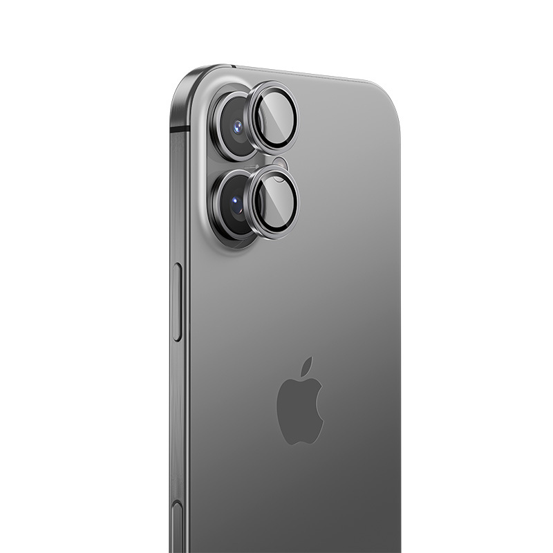 Benks Tempered glass Glass Warrior Lens Protector on camera for Iphone 16/16 Plus (lens 2 pieces) silver titanium