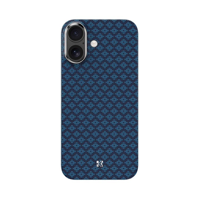 Benks Magnetic Armor Air Armor Grid Kevlar Suojakuori Metal Frame 600D (0067) iPhone 17:lle sininen