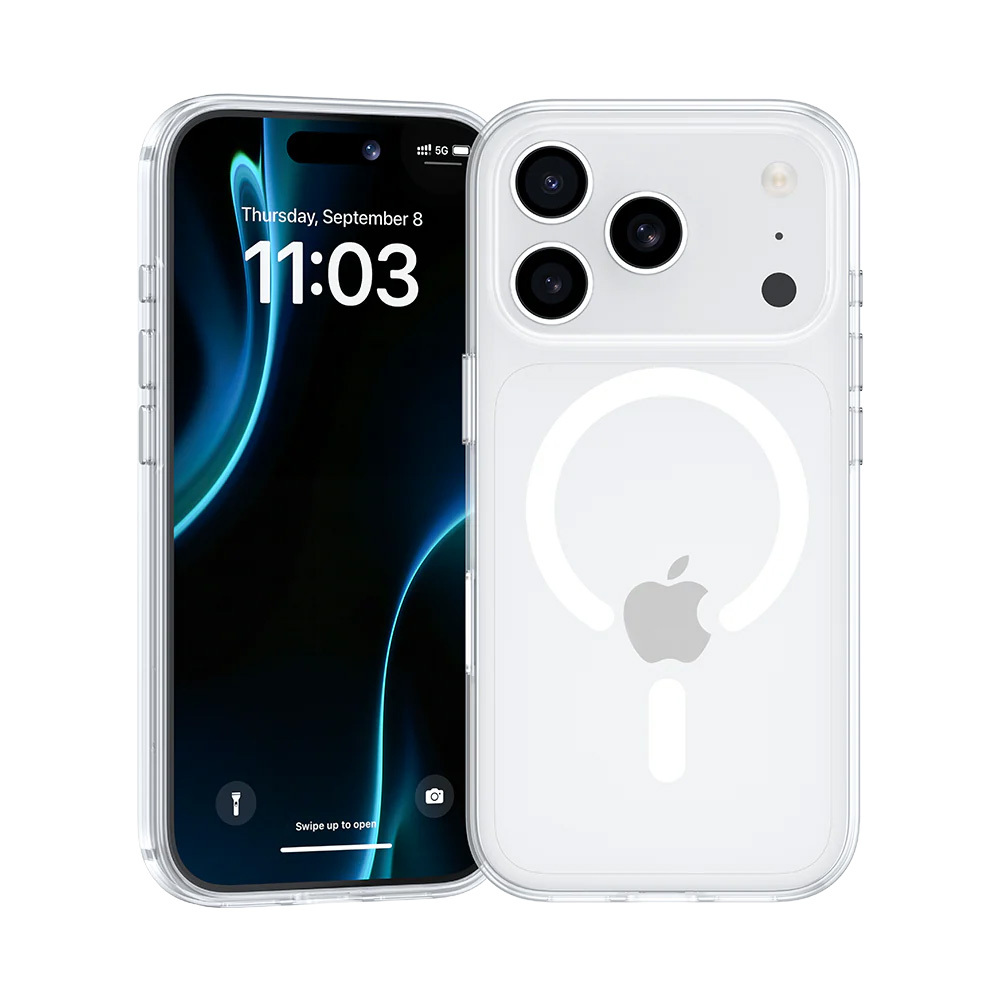 Benks Magnetic Crystal Case -suojakuori (C.K.JC.AP.00.0069) Iphone 17 Prolle, läpinäkyvä (kameran ohjauspainike)
