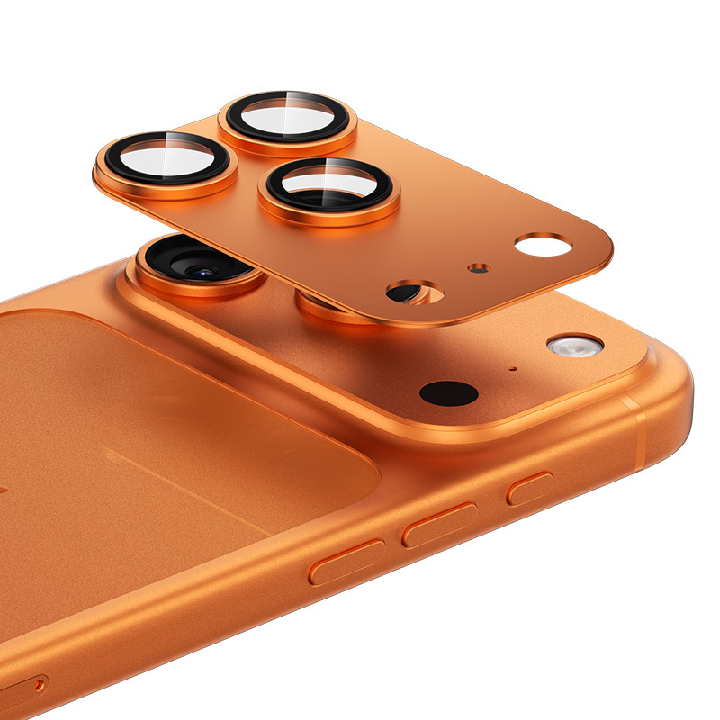 Benks Karkaistu lasi Glass Warrior Metal Integrated Lens Protector (C070) iPhone 17 Pro Max:lle (linssi 3 kpl) oranssi