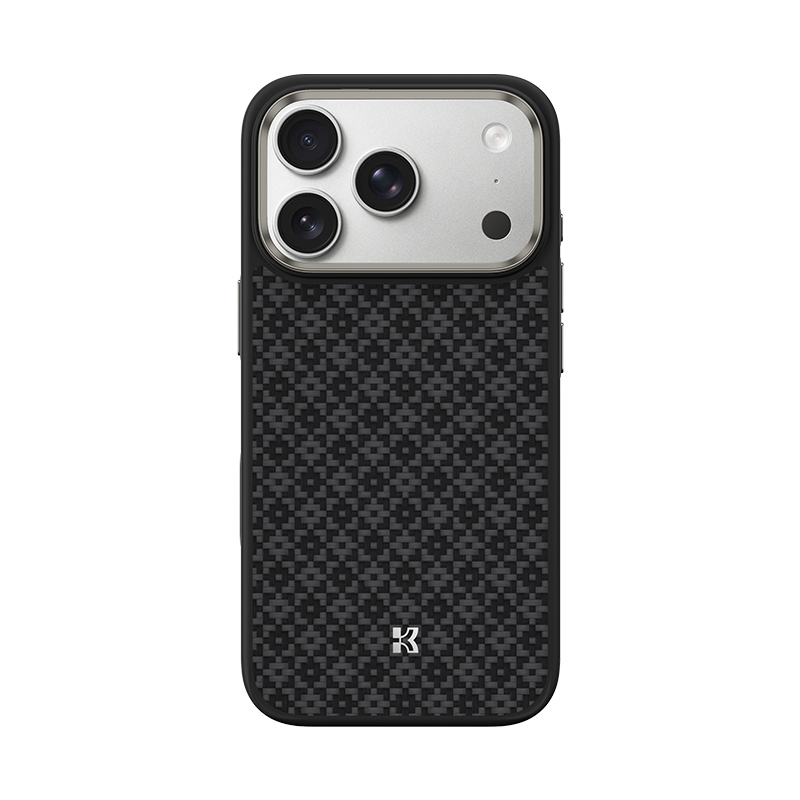 Benks Magnetic Armor Pro Armor Grid Kevlar suojakuori Metal Frame 600D (Y070) iPhone 17 Pro Max:lle musta