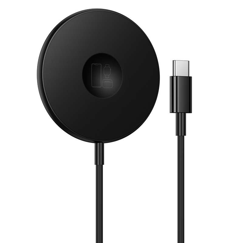 Borofone BQ41 Glory -langaton induktiolaturi 3-in-1 15W, musta