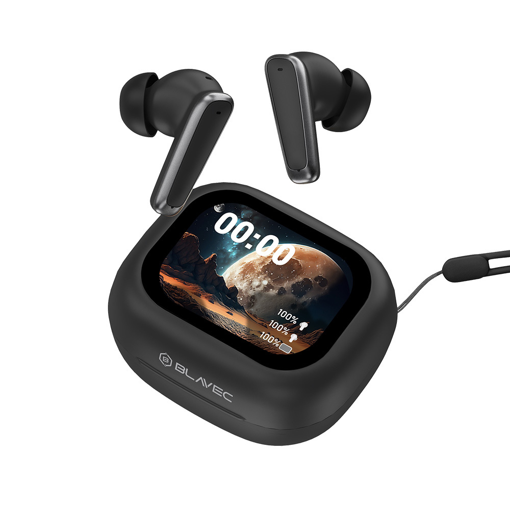 Blavec Bluetooth TWS Kuulokkeet BW-07 Live LCD-näytöllä (BW07L-B) musta