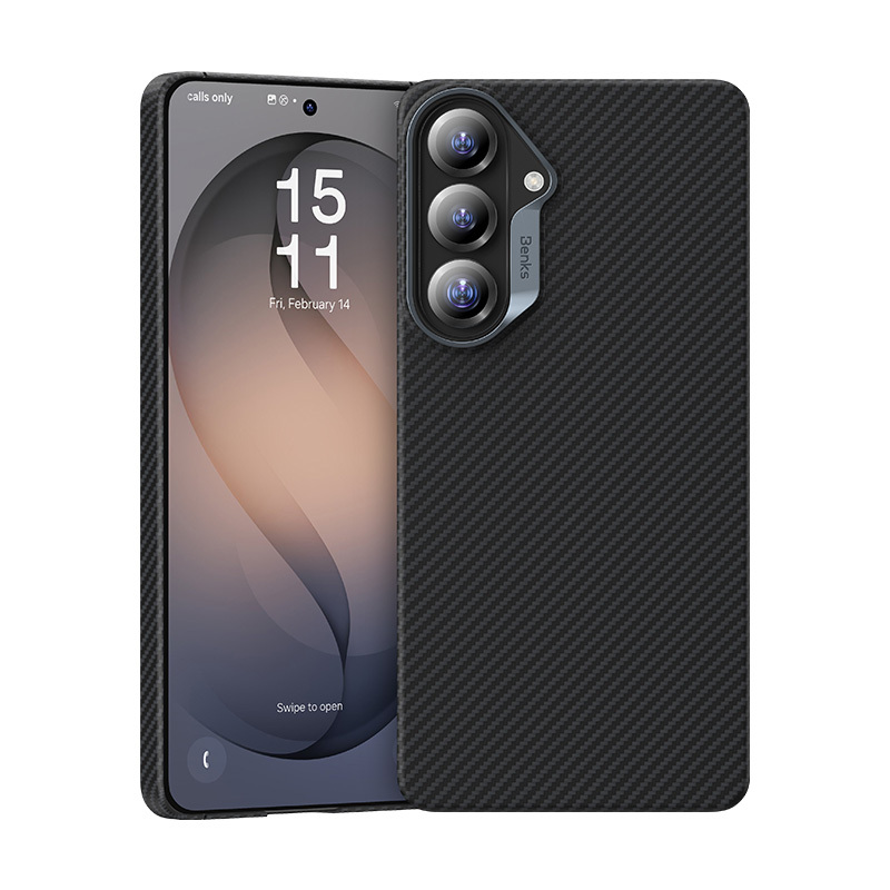 Benks Magnetic Armor Air Kevlar Case Metal Frame 600D (J048) Samsung Galaxy S26 -puhelimelle musta
