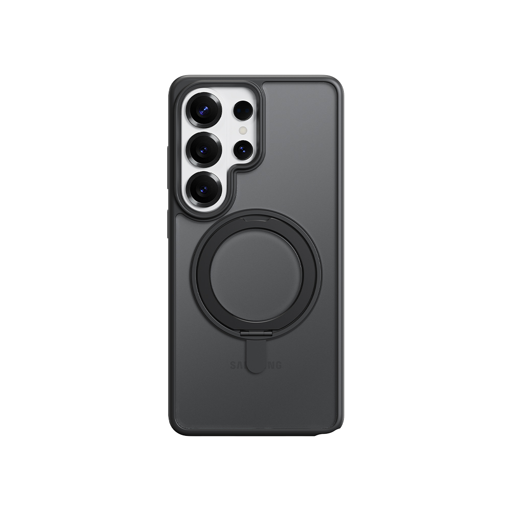 Rock Rotating Stand Soft Touch Series magneettinen Samsung Galaxy S26 Ultra:lle musta