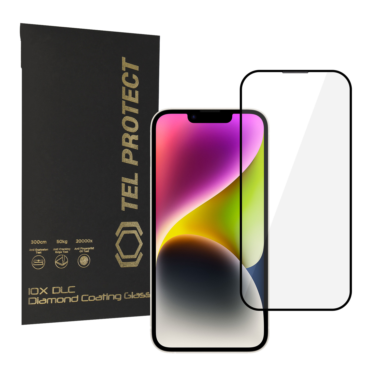 Tel Protect 10X HD DLC Diamond Coating karkaistu lasi iPhone 17E 16E 14 13 Pro 13:lle