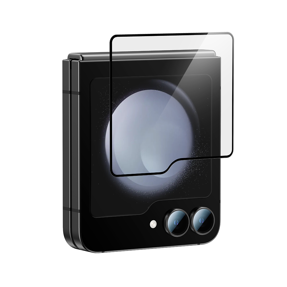 Benks Warrior HD karkaistu lasi Samsung Galaxy Z Flip 6:lle, musta