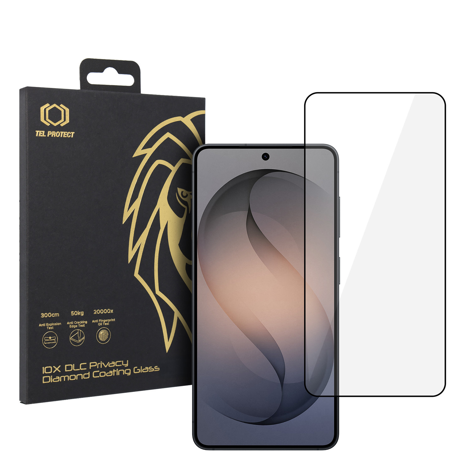 Panssarilasi Tel Protect 10X HD DLC Diamond Coating Samsung Galaxy S24/S25:lle (sormenjälkitunnistuksella)
