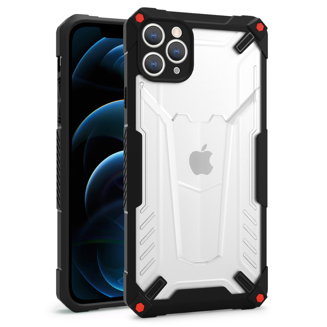 Tel Protect Hybrid Suojakuori iPhone 12 Pro Max:lle musta