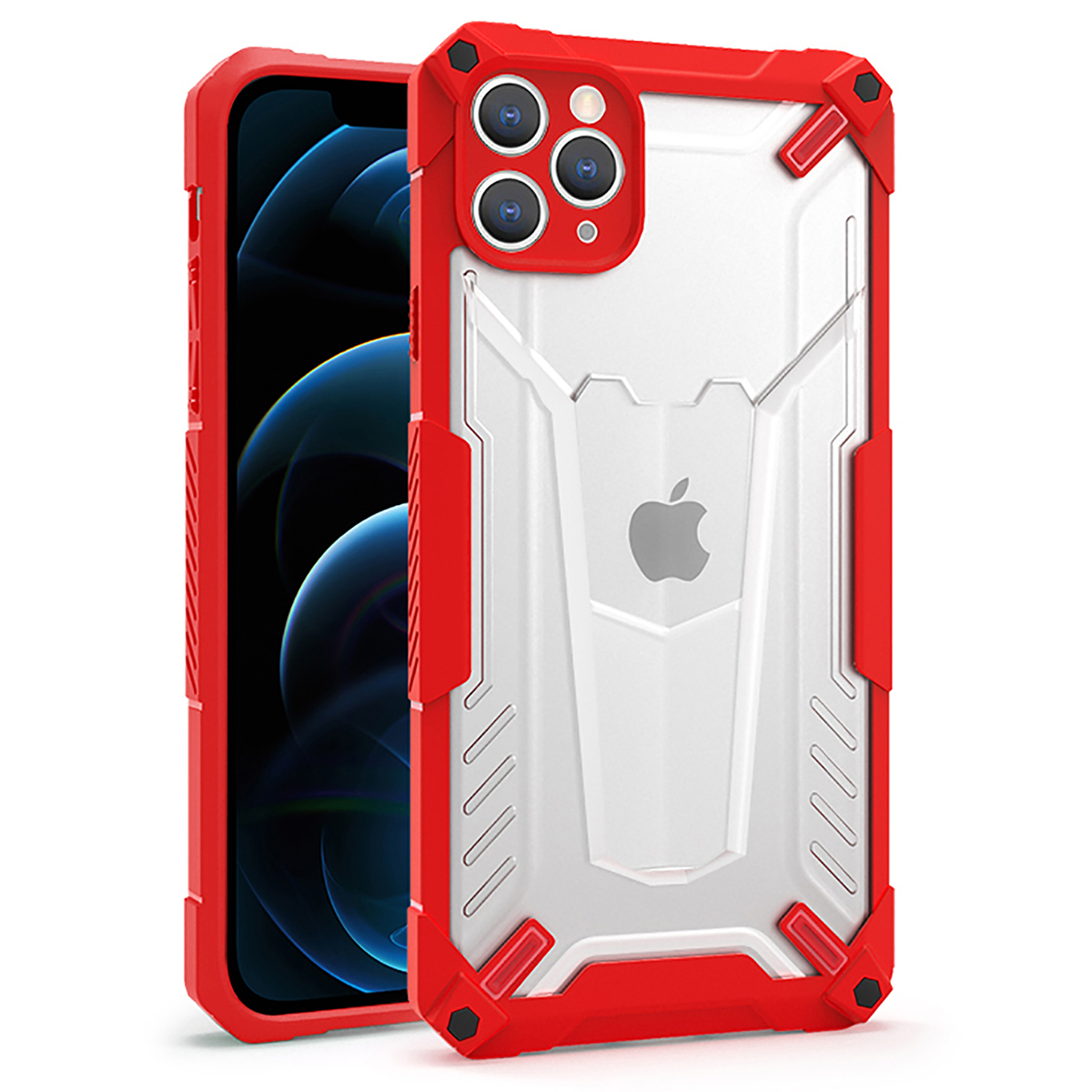 Tel Protect Hybrid Suojakuori iPhone 13 Pro Max:lle punainen