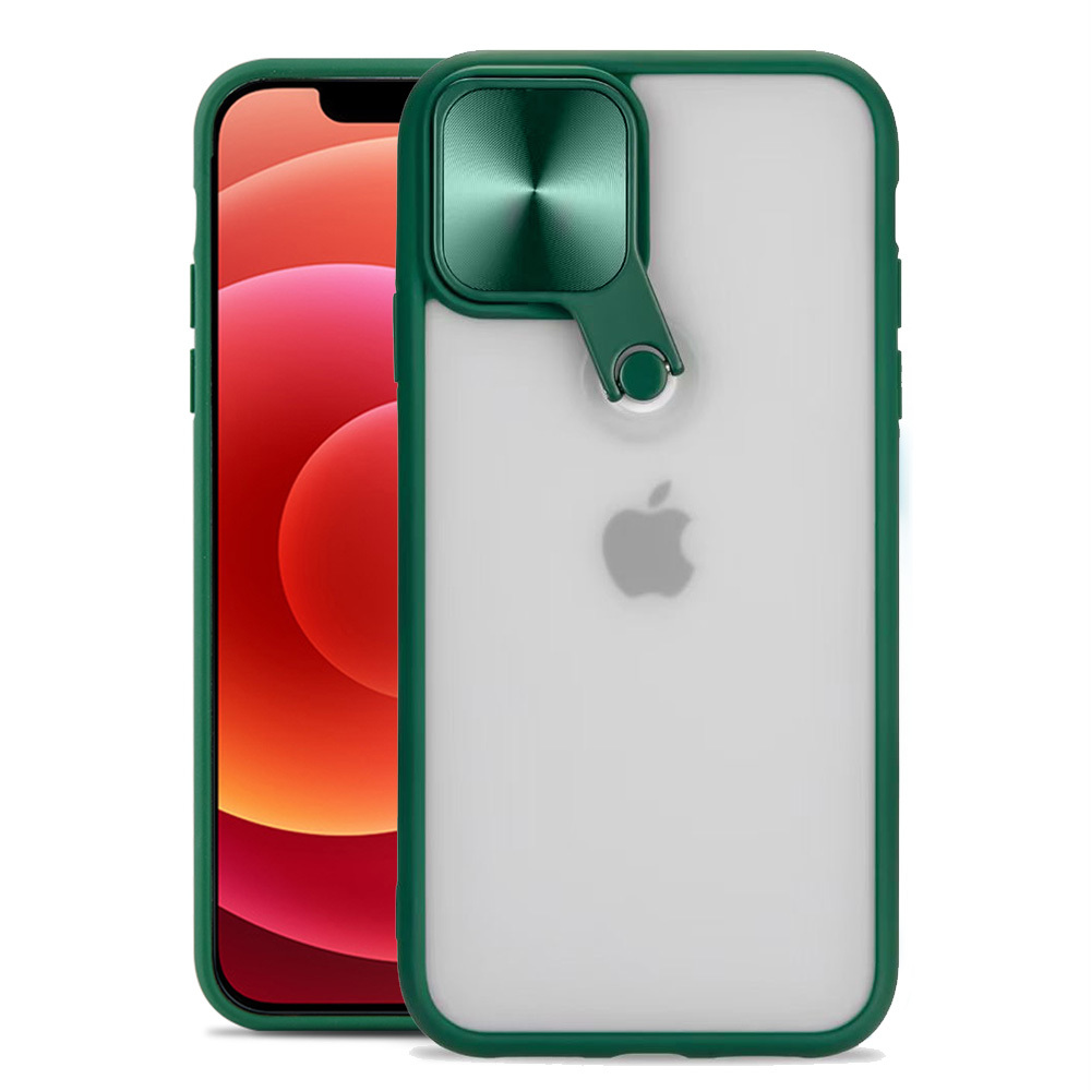 Tel Protect Cyclops Suojakuori iPhone 12 Pro:lle vihreä
