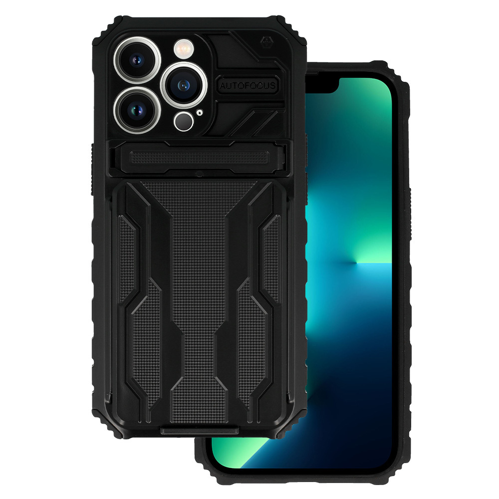 Tel Protect Combo Suojakuori iPhone 13 Pro:lle musta