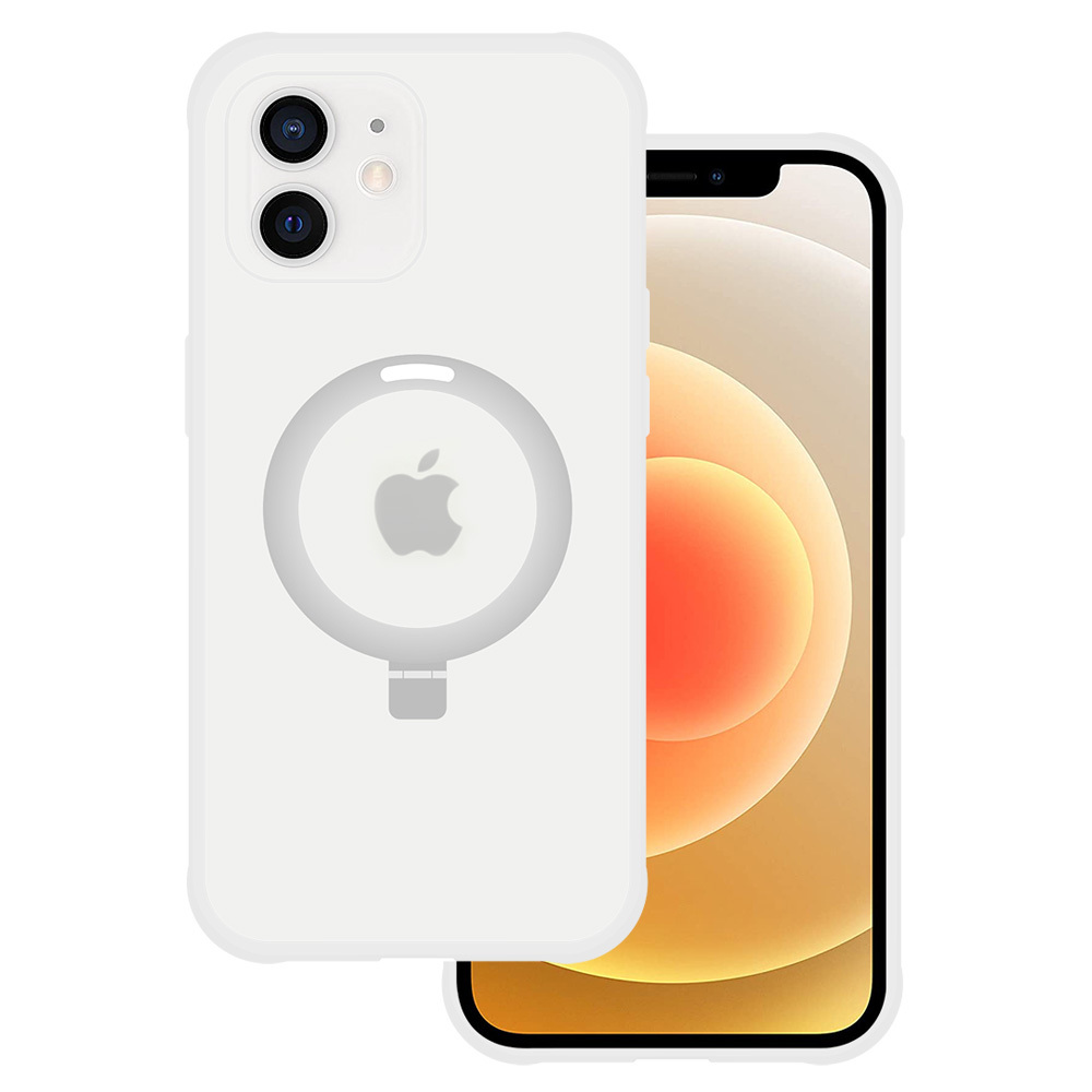 Tel Protect Magical Magsafe Stand Suojakuori iPhone 11:lle hopeinen
