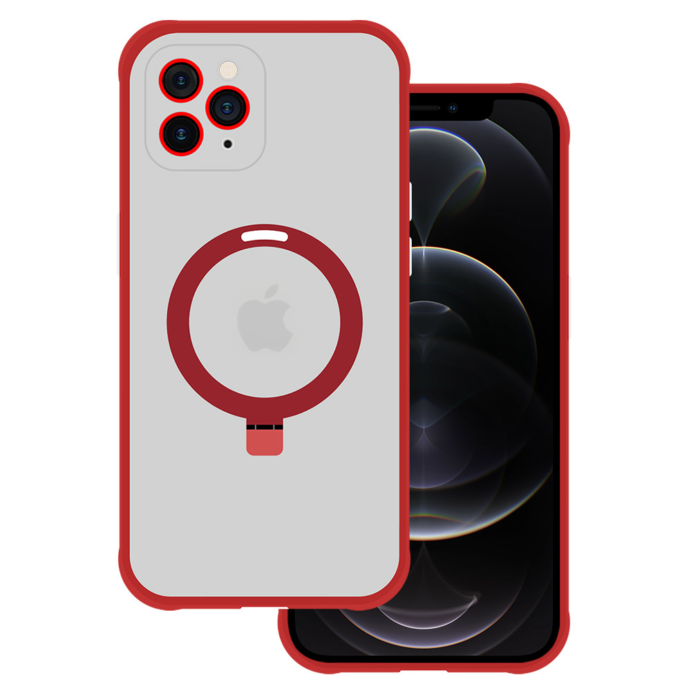 Tel Protect Magical Magsafe Stand Suojakuori iPhone 11 Pro:lle punainen