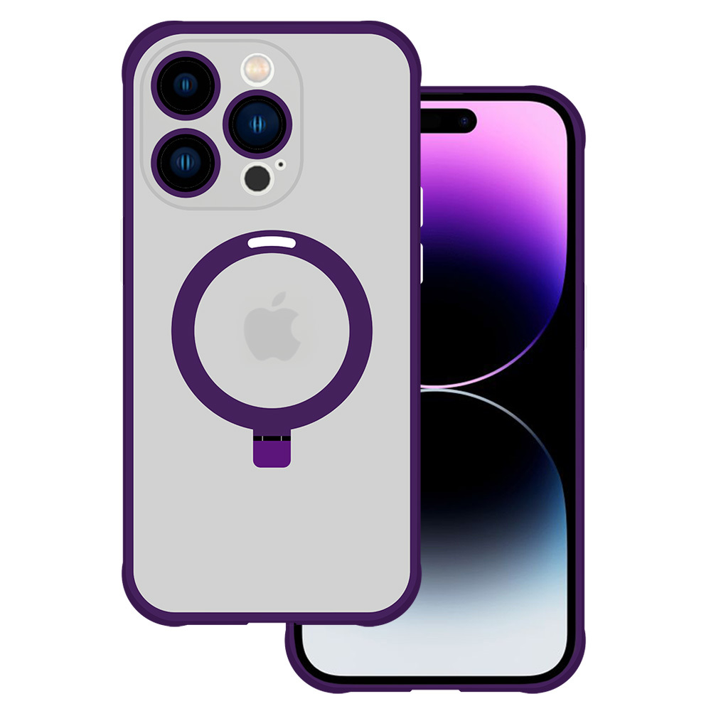 Tel Protect Magical Magsafe Stand Suojakuori iPhone 12 Pro Max:lle violetti