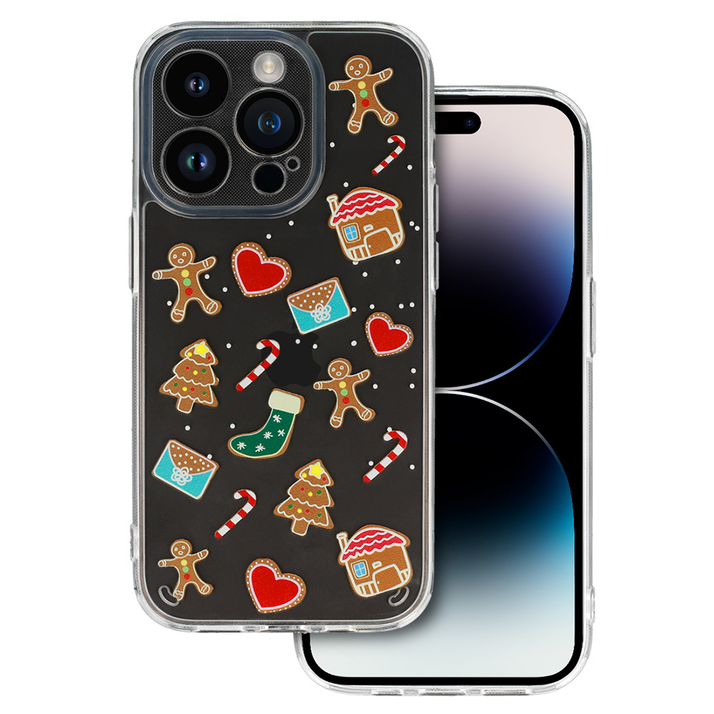 TEL PROTECT Joulu Suojakuori Samsung S23 Ultralle Design 2 läpinäkyvä