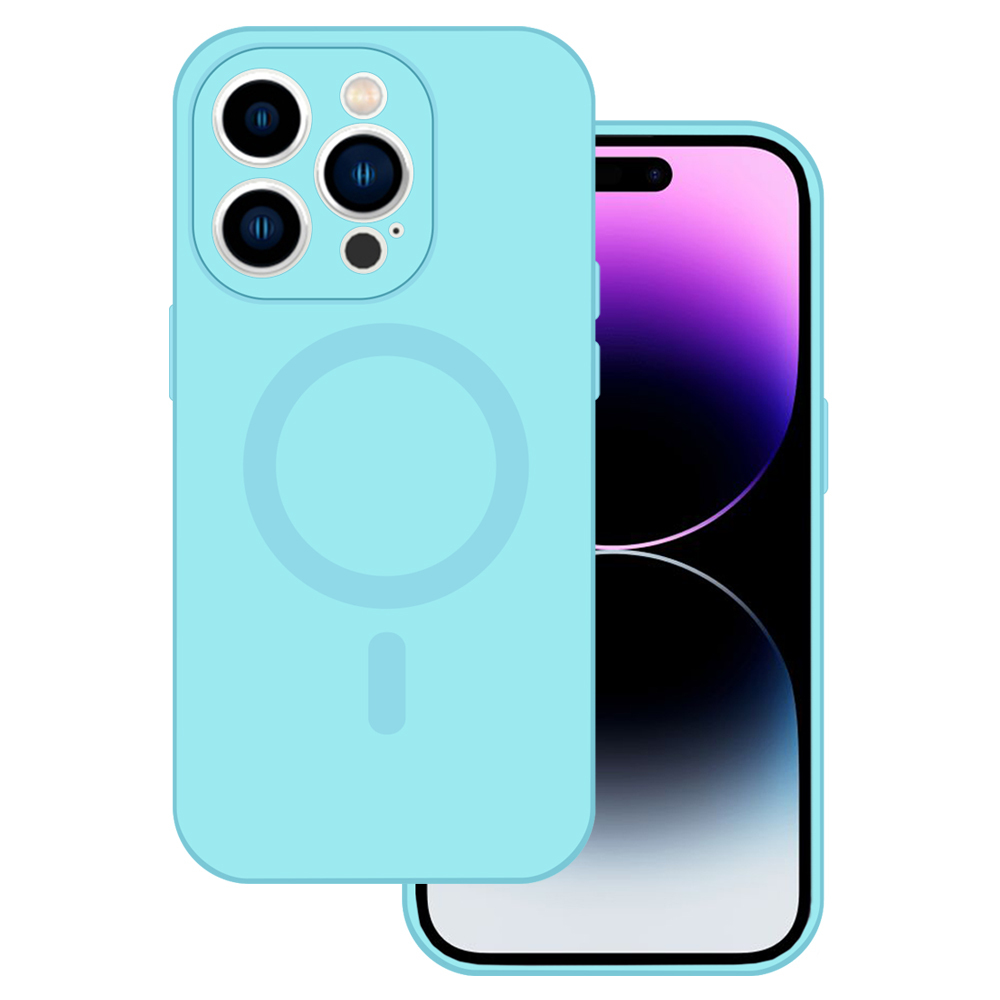 TEL PROTECT MagSilicone Suojakuori iPhone 11:lle vaaleansininen