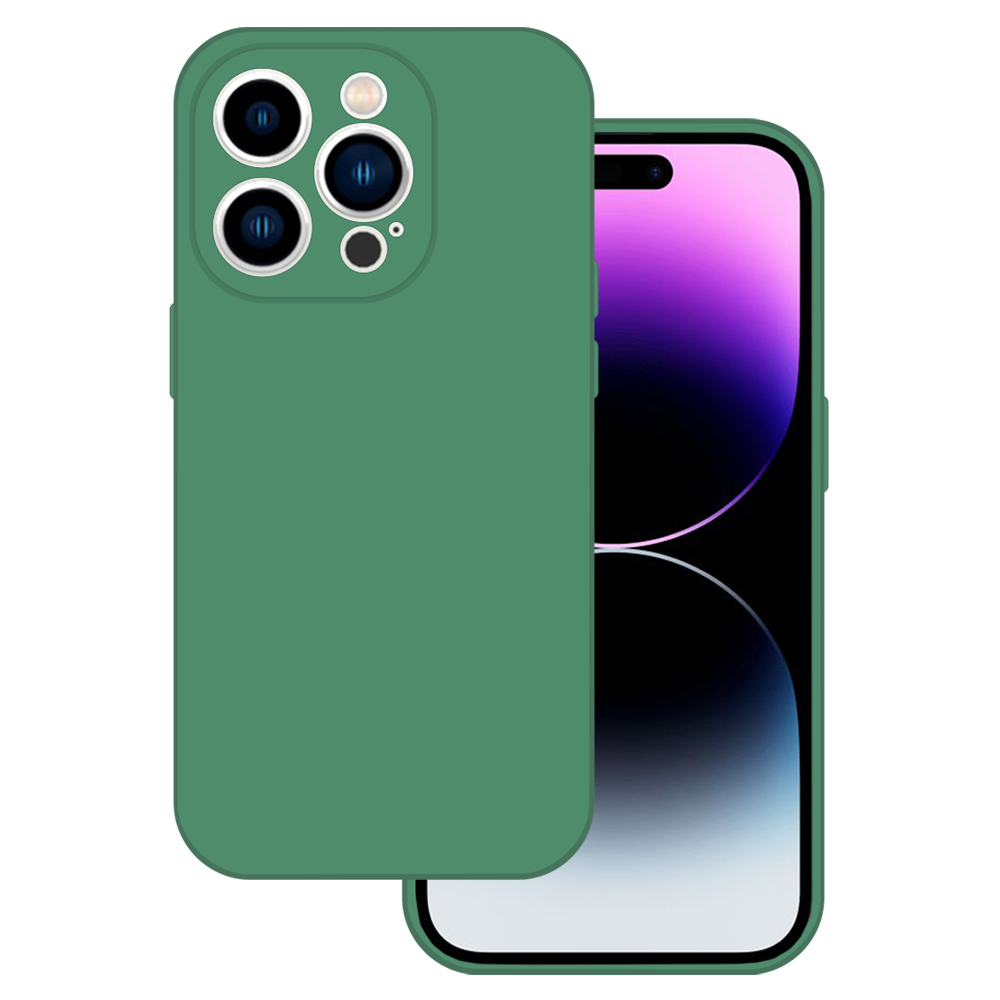 Tel Protect Silicone Premium iPhone 15 Pro Maxlle tummanvihreä