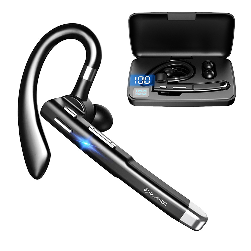 Blavec Bluetooth Headset Discover 55 Multipoint + varavirtalähde (BHDI55-B) musta