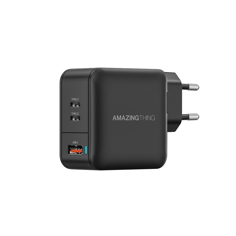 Amazing Thing Wall charger Thunder Pro GaN EUTH66W - USB + 2xType C - PD 66W black