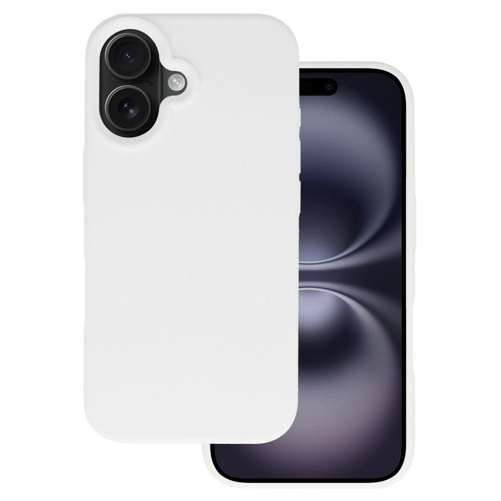 Tel Protect Silicone Premium iPhone 16:lle valkoinen