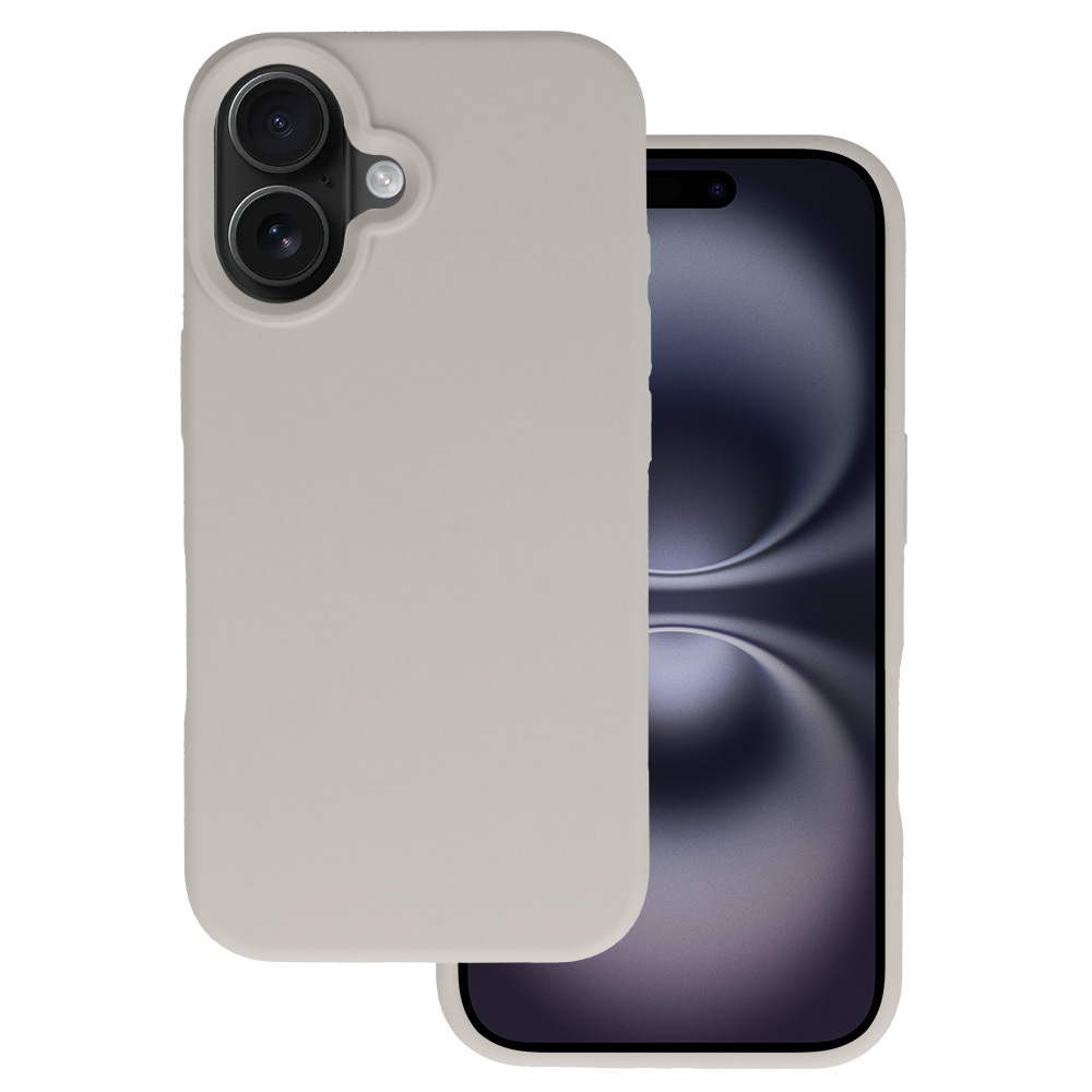 Tel Protect Silicone Premium iPhone 16:lle titaani